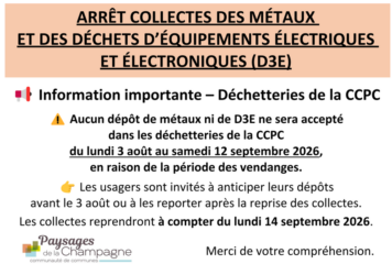 Informations déchetteries